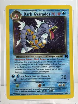 Dark Gyarados Team Rocket Holo 8/82 Prerelease Promo Pokemon CGC Grade 9.5 MINT+ - Image 2