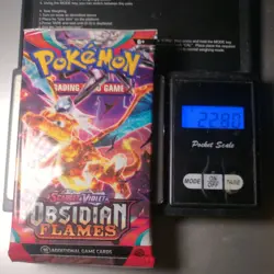 Heavy 22.80g Pokemon Tcg obsidian flames Booster Pack Factory Sealed New - Image 1