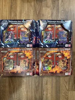 One Piece Illustration Box Vol. 5 & 6 *LOT OF 4* NEW SEALED IN HAND - Image 1