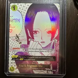 ONE PIECE You'll Frighten Me... ♡ Alt Art OP14-118 THE AZURE SEA'S SEVEN English - Image 1