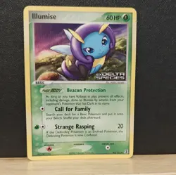 Pokemon TCG Illumise Delta Species 45/113 Reverse Holo Uncommon 60HP Card 2005 - Image 1
