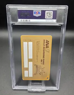 PSA 10 Pikachu ANA Pokemon Jet Gold Boarding Pass No.1 Promo Japanese Card 1998 - Image 4