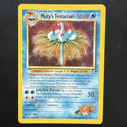 Pokemon TCG Misty's Tentacruel Gym Heroes Holo Card 10/132 Vintage WotC - Image 1