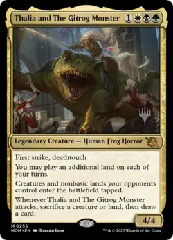 MTG - Thalia and The Gitrog Monster - - Light Play - Normal - Image 1