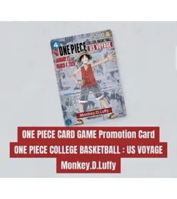 One Piece Monkey D. Luffy US College Basketball Card Rutgers 01/23 Sga Pre Sale - Image 2