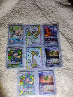 Full Art Pokemon Cards Lot Of 8 - Image 1