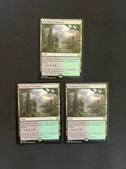Woodland Cemetery x3 [Dominaria] Magic MTG Cards LP - Image 1