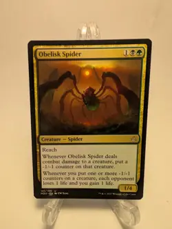 MTG Obelisk Spider - x1 - LP - Hour of Devastation HOU - Image 1