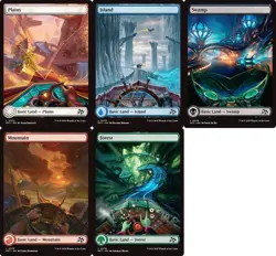100 AETHERDRIFT FULL ART Basic Land 20 Each Type Fresh Mana - Image 1