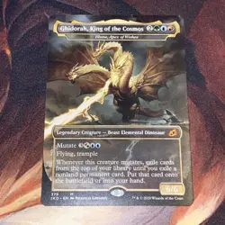 Ghidora Hing Of The Cosmos Illuna Apex Of Wishes Mtg Ikoria Nm Borderless - Image 1
