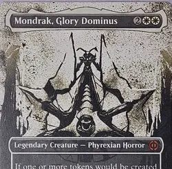 MTG Mondrak, Glory Dominus - Borderless Showcase, Light Play, English Phyrexia - Image 5