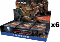 SEALED CASE! 6x Set Booster Box Commander Legends Battle Baldur's Gate CLB MTG 195166181370 - Image 1