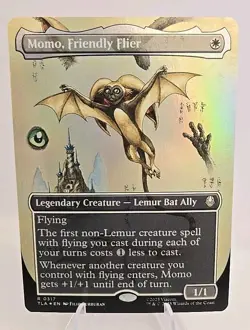 Momo, Friendly Flier (Borderless) MTG Avatar: The Last Airbender Foil - Image 1