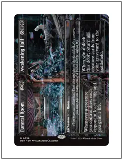 1x Funeral Room - Awakening Hall, Borderless Art, Magic the Gathering MTG NM - Image 1