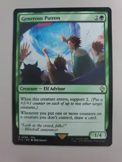MTG Generous Patron Commander: Final Fantasy Regular Rare - Image 1
