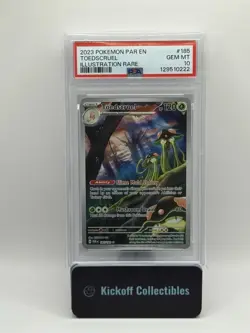 2023 Pokemon Paradox Rift Toedscruel Illustration Rare PSA GEM MT 10 - Image 1