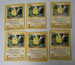 Lot of 1999 Pokemon Pikachu cards (6) 50HP (3) 40HP NM - Image 2