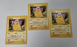 Lot of 1999 Pokemon Pikachu cards (6) 50HP (3) 40HP NM - Image 3