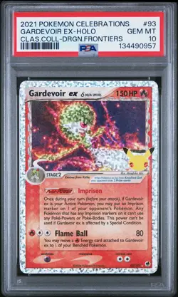 2021 POKEMON CELEBRATIONS CLASSIC COLL #93 GARDEVOIR EX-HOLO PSA 10 - Image 1