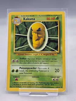 1999 Pokemon TCG - Kakuna - Base Set - Uncommon Card - 33/102 - Image 1