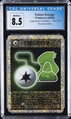 2002 POKEMON LEGENDARY COLLECTION REVERSE HOLO #101 POTION ENERGY CGC 8.5 - Image 1