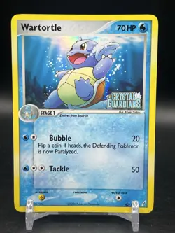 Pokemon TCG 2006 Wartortle 42/100 Reverse Holo Stamped Crystal Guardians NM - Image 1