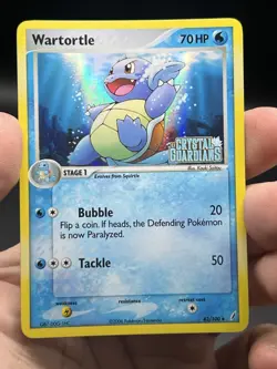 Pokemon TCG 2006 Wartortle 42/100 Reverse Holo Stamped Crystal Guardians NM - Image 3