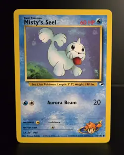 Pokemon TCG - MISTY'S SEEL - 1ST EDITION - 88/132 - GYM HEROES (2000) WOTC - MP - Image 1