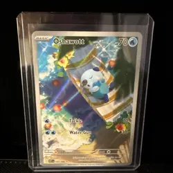 Pokemon TCG Oshawott 105/086 White Flare Illustration Rare NM - Image 1