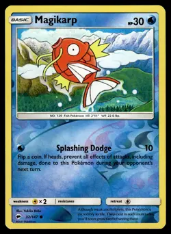 Magikarp Reverse Holo 32/147 SM - Burning Shadows Pokemon - Image 1