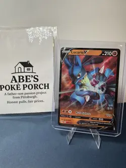 Pokemon TCG Lucario v Fusion Strike Holo Ultra Rare Full Art 146/264 - Image 1
