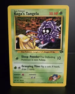 Pokemon TCG - KOGA'S TANGELA - 81/132 - UNLIMITED - GYM CHALLENGE (2000) - LP/NM - Image 1