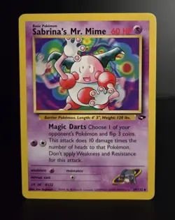 Pokemon TCG - SABRINA'S MR. MIME - #59 - UNLIMITED - GYM CHALLENGE (2000) - MP - Image 1