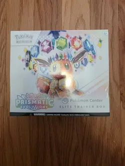 Pokemon Prismatic Evolutions POKEMON CENTER Exclusive Elite Trainer Box ETB NEW - Image 1