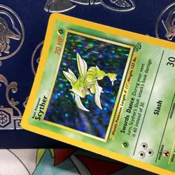 Pokemon TCG Jungle Set Unlimited Scyther #10/64 Holo VTG WOTC 1999 NM - Image 4