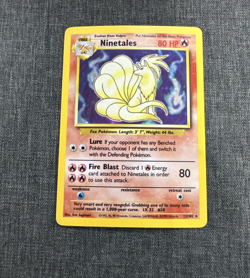 Ninetails 12/102 Base Set Holo Pokemon Rare 1999 Vintage WOTC NM Actually Minty! - Image 1