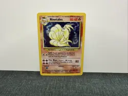 Ninetails 12/102 Base Set Holo Pokemon Rare 1999 Vintage WOTC NM Actually Minty! - Image 2