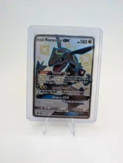 2018 POKEMON SUN & MOON CELESTIAL STORM #177A FULL ART/RAYQUAZA GX English - Image 1