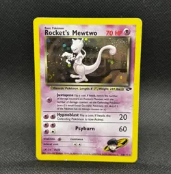 Pokemon TCG Rocket's Mewtwo 14/132 Gym Challenge Holo 2000 - - Image 1