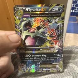 Pokemon M Tyranitar EX Full Art Holo Ultra Rare XY Ancient Origins 43/98 240HP - Image 1