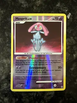 Pokemon Mesprit 34/146 Legends Awakened Reverse Holo Rare MP - Image 1