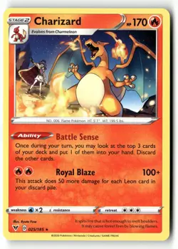 Charizard 025/185 SWSH04: Vivid Voltage Pokemon TCG NM - Image 1