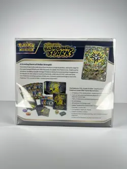 Pokemon Surging Sparks Pokemon Center ETB Sealed w/ Plastic Case - Image 2