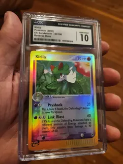 (TOP POP 3) CGC 10 GEM MINT Kirlia 40/100 2003 EX Sandstorm Reverse Holo Pokemon - Image 2