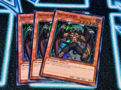 Destiny HERO - Malicious x3 - RA03 - Super Rare (SR) - Yugioh 🔥 - Image 1