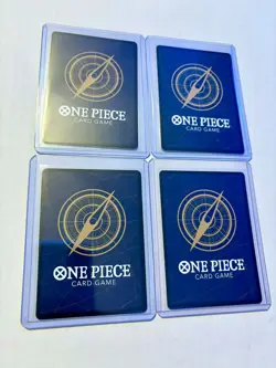 4x (Playset) Monkey.D.Luffy (2nd Anniversary Stamped ) P-043 One Piece Promo NM - Image 2