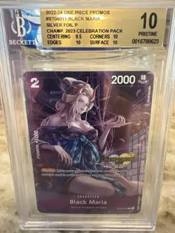 One Piece Black Maria ST04-011 Championship 2023 Celebration Pack BGS 10 - Image 1