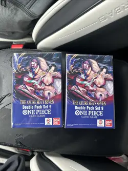 One Piece TCG: Double Pack Set 9 The Azure Sea's Seven - FACTORY SEALED! Lot-2 - Image 1