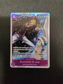 One Piece The Azure Sea’s Seven OP14-EB04 Rosinante & Law EB04-038 SR English - Image 1