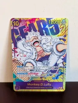 Monkey.D.Luffy Gear 5 OP05-119 SEC Secret Rare Alt Art ENGLISH - Image 2